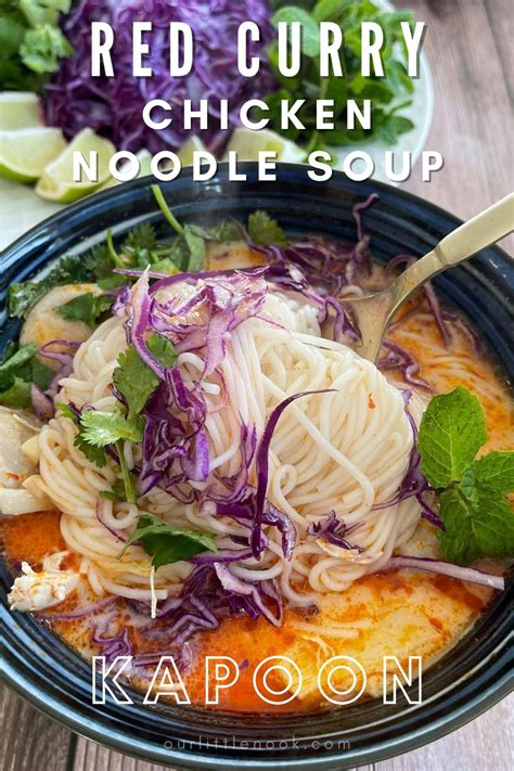 Red Curry Chicken Noodle Soup-Kapoon – Our Little Nook