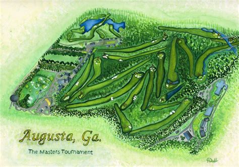 Augusta National Course Map : r/golf