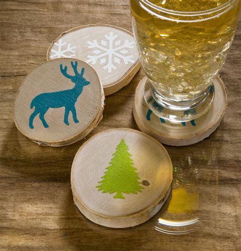 Wooden DIY Coasters | DIYIdeaCenter.com