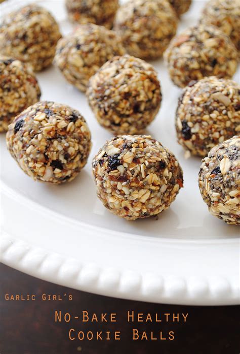 No-Bake Healthy Cookie Balls - Garlic Girl