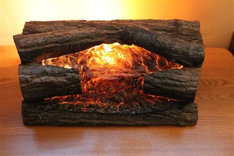 Vintage Faux Fake Electric Log Fireplace With Real Wood Logs | Etsy | Electric logs, Fireplace ...