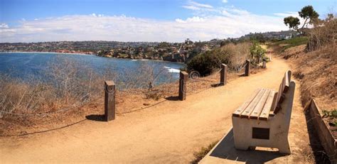 Hiking Trails and Benches Above the Coastal Area of La Jolla Cove Stock ...