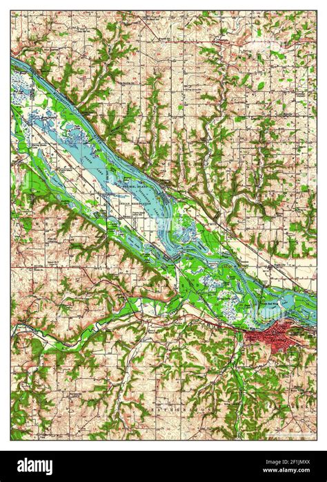 Red Wing, Minnesota, map 1952, 1:62500, United States of America by ...