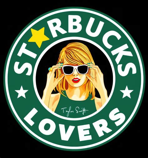 Taylor Swift Starbucks Lovers Logo Png Download Taylor Swift - Etsy