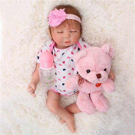 Bebes reborn silicone reborn baby dolls alive 20"50cm real newborn girl fake babies doll reborn ...