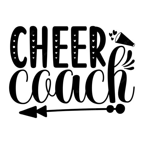 Premium Vector | Cheer coach svg