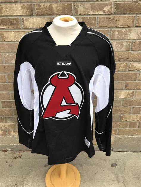 CCM Edge Albany Devils Pro Stock Practice Jerseys Black 9216 | SidelineSwap