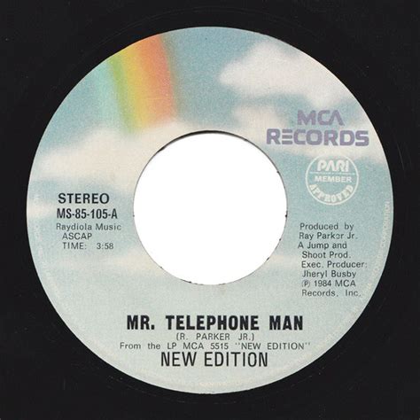 New Edition – Mr. Telephone Man (1984, Vinyl) - Discogs