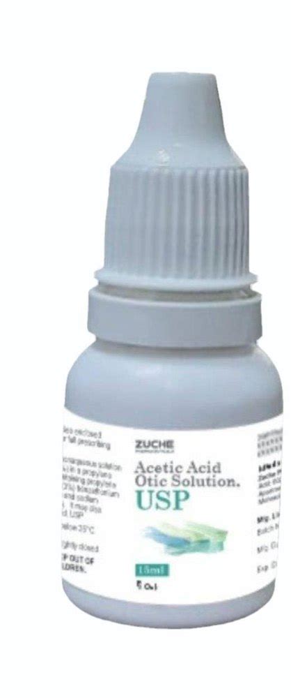 Acetic Acid Otic Solution USP at Rs 60/piece | Chlorhexidine Base in New Delhi | ID: 2849818504788