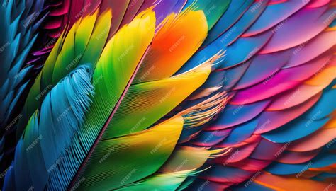 Premium Photo | A colorful parrot with a large feather that says " i love feathers