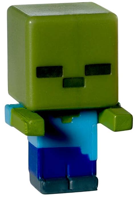 Minecraft Stone Series 2 Zombie 1 Mini Figure Loose Mattel Toys - ToyWiz