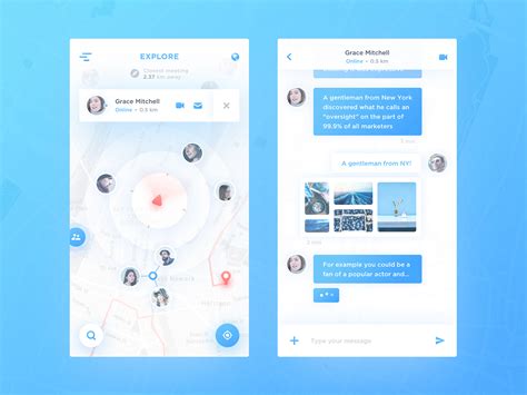 Map Chat App :: Behance