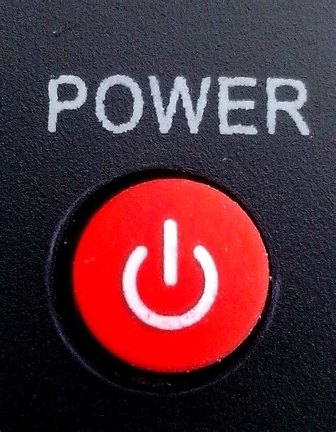 Free picture: red, power, button