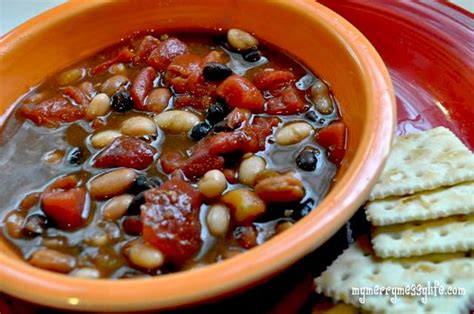 Vegetarian & Vegan Three Bean Soup {recipe} | Recipe | Bean soup recipes, Soup recipes, Veggie ...