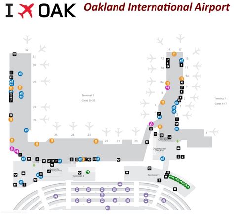 Oakland International Airport Map - Ontheworldmap.com