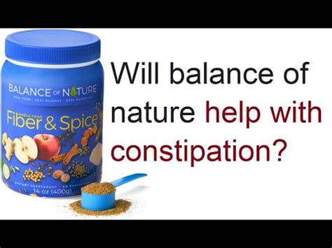 Balance of Nature Fiber & Spice Supports Colon Cleanse, Gut Health ...