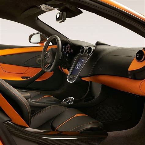 Mclaren 570s interior orange and black custom | Mclaren 570s, Super cars, Mclaren