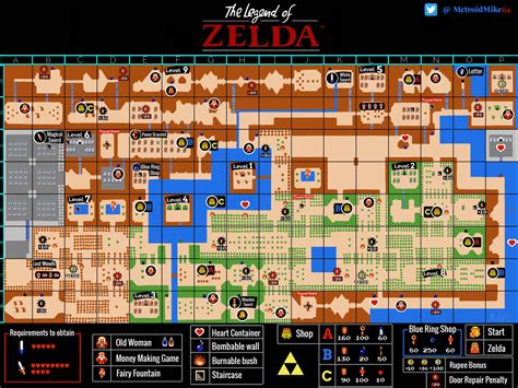 Did You Know?: TloZ Map From The Original NES Game Can Be, 55% OFF