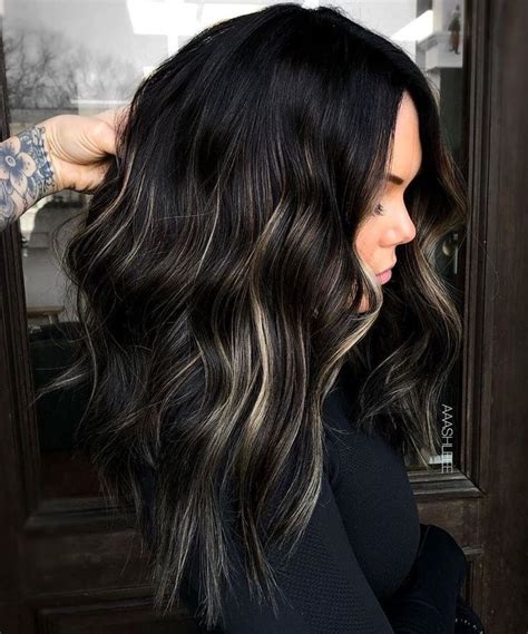 Pin by Selena on Hair | Black hair balayage, Hair color for black hair ...