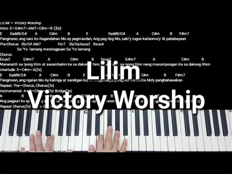 Lilim by Victory Worship Piano Chords and Melody Chords - Chordify