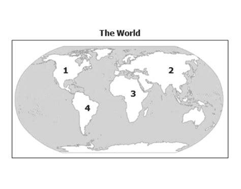 Continents of the World Map Quiz