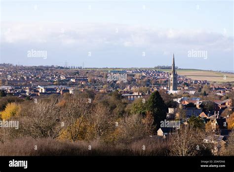 View over Grantham town, Lincolnshire, England Stock Photo - Alamy