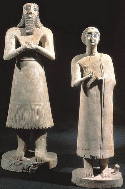 Ancient Statuettes of Worshipers from Eshnunna