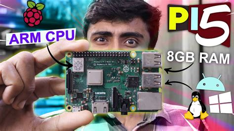 RASPBERRY PI 5 Released!⚡️ Smallest But Powerful Mini PC Just in 5000rs 🤯 Gaming? Windows11 ...