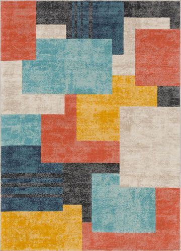 Surya City CIT-2342 Coral Abstract Synthetic Rug from the Modern Rug ...