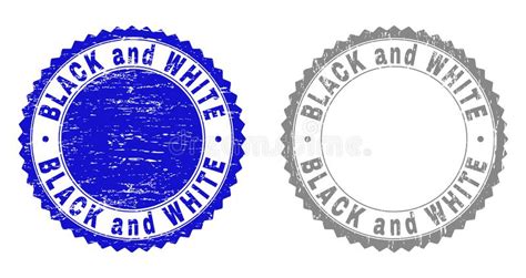 Grunge BLACK and WHITE Textured Stamps Stock Vector - Illustration of word, element: 138604387