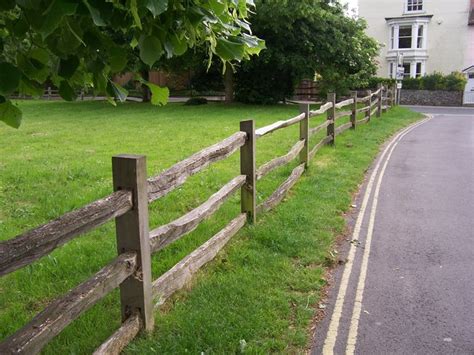 Rustic fencing - Portchester © Colin Babb :: Geograph Britain and Ireland