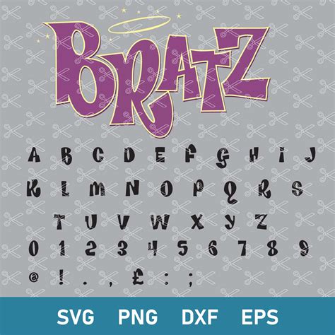 Bratz Font Svg, Bratz Alphabet Svg, Bratz Logo Svg, Png Dxf | Inspire Uplift