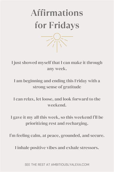 Friday Affirmations: 45 Affirmations to Close Out the Week ...