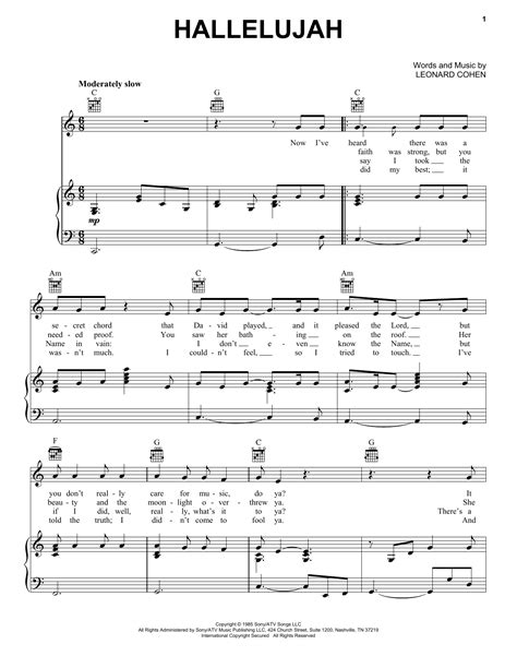 Hallelujah Christmas Lyrics And Chords | Free Guitar Chords