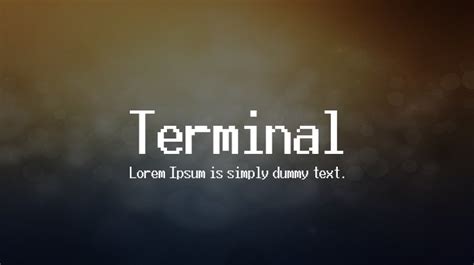 Terminal Font : Download Free for Desktop & Webfont