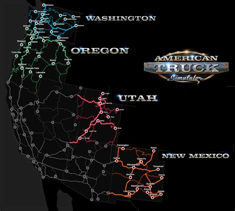 American Truck Simulator Oregon Map - Kaleb Watson