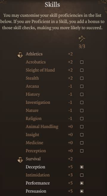 Bard Skills - Baldur’s Gate 3 - Deltia's Gaming