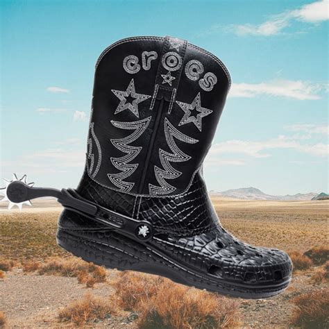 Croc Cowboy Boots - Etsy