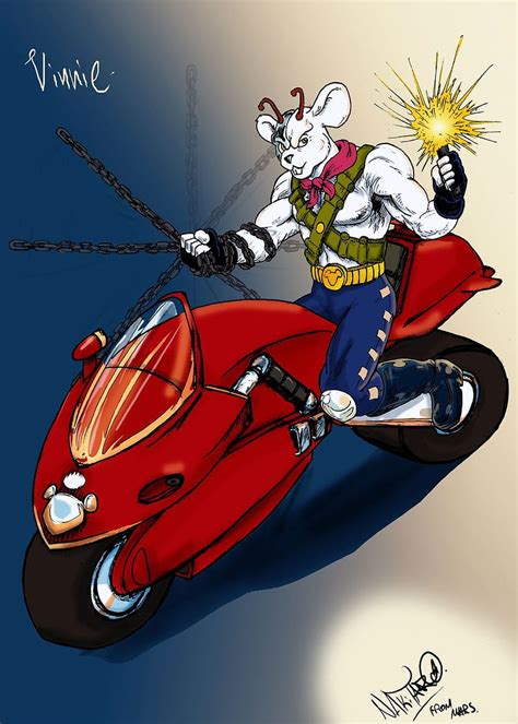 Vinnie Biker Mice Mars' Poster by Nikhttas Panik, biker mice from mars HD phone wallpaper | Pxfuel