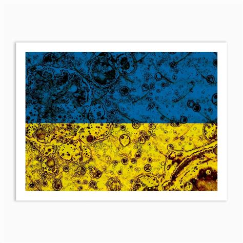 Ukraine Flag Art Print by AndriiKishchuk - Fy