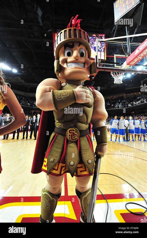 Los Angeles, CA, USA. 8th Feb, 2014. USC Trojans Mascot Tommy Trojan Stock Photo: 66485420 - Alamy