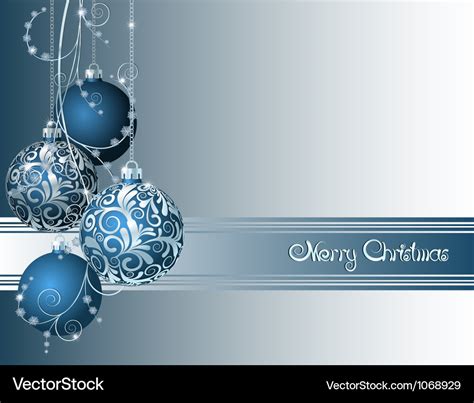 Blue christmas card Royalty Free Vector Image - VectorStock