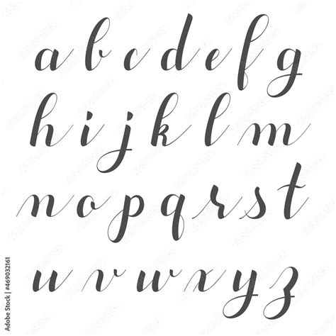 Easy Handwriting Fonts Alphabet