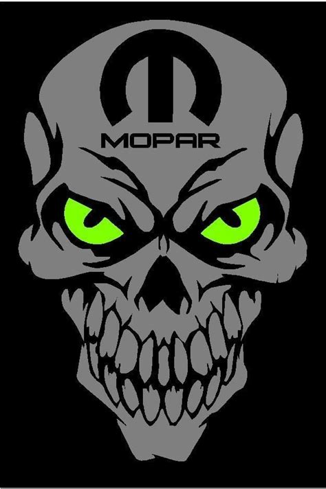 MOPAR Skull decals SVR Sticker Dodge Charger Challenger Ram Dart 1500 ...