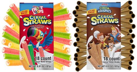 Kellogg's Edible Cereal Straws - Froot Loops and Cocoa Krispies | The Green Head