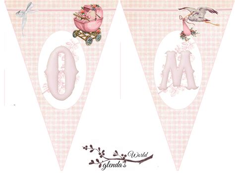 glenda's World : Welcome Home Baby-Girl Banner