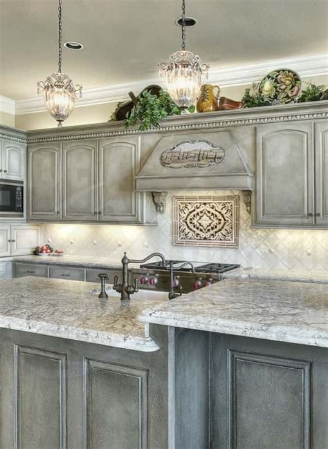 15 Gorgeous Grey Wash Kitchen Cabinets Designs Ideas | Distressed kitchen cabinets, Stained ...