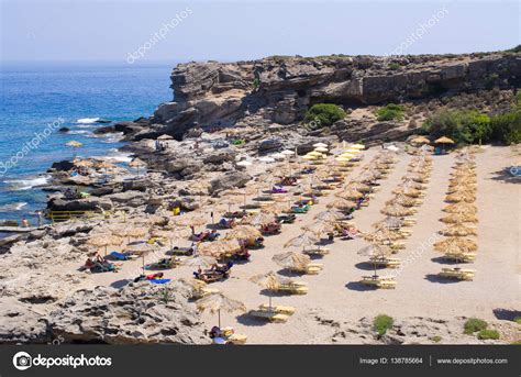 Kalithea beach, Rhodes island, Greece — Stock Photo © ccat82 #138785664