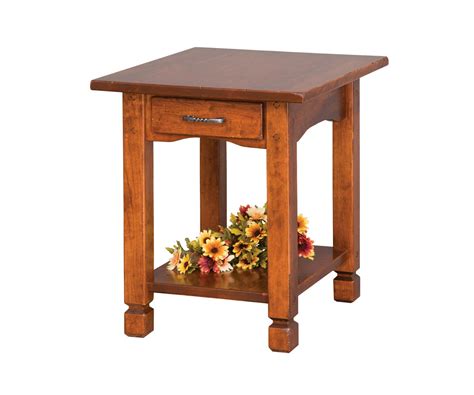 Rustic Country End Table | Memory Lane Furniture