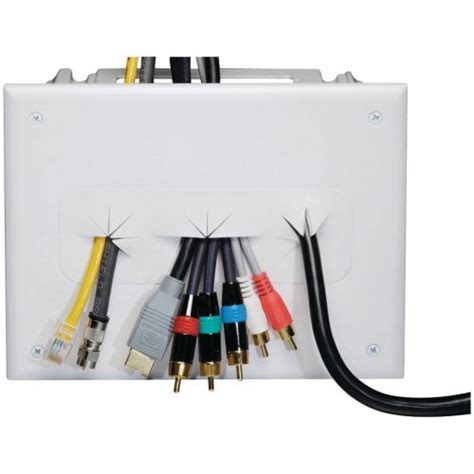 Datacomm Electronics 45-0010-WH Recessed Media Box, White - Walmart.com - Walmart.com